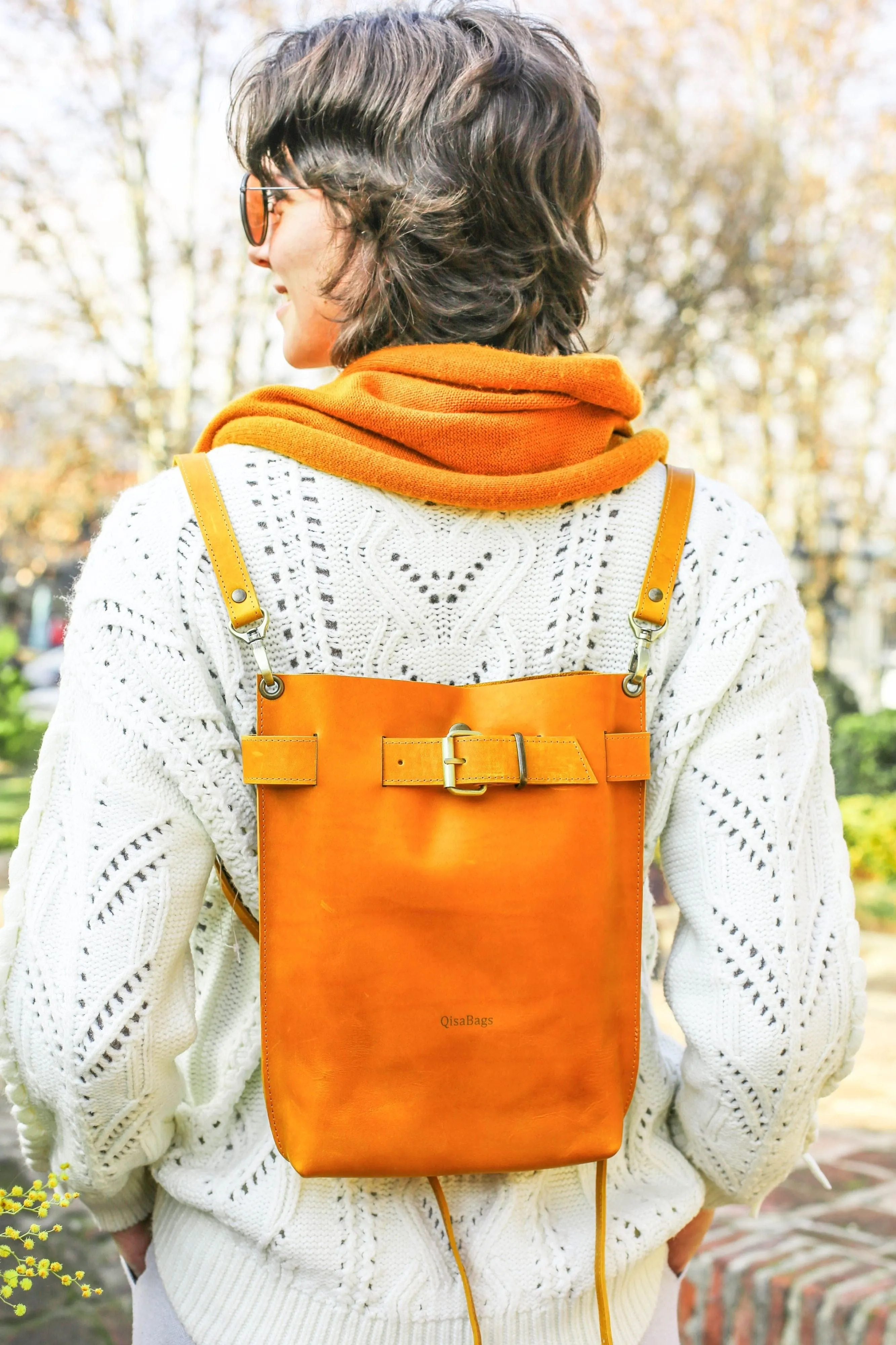 Yellow Leather Bag