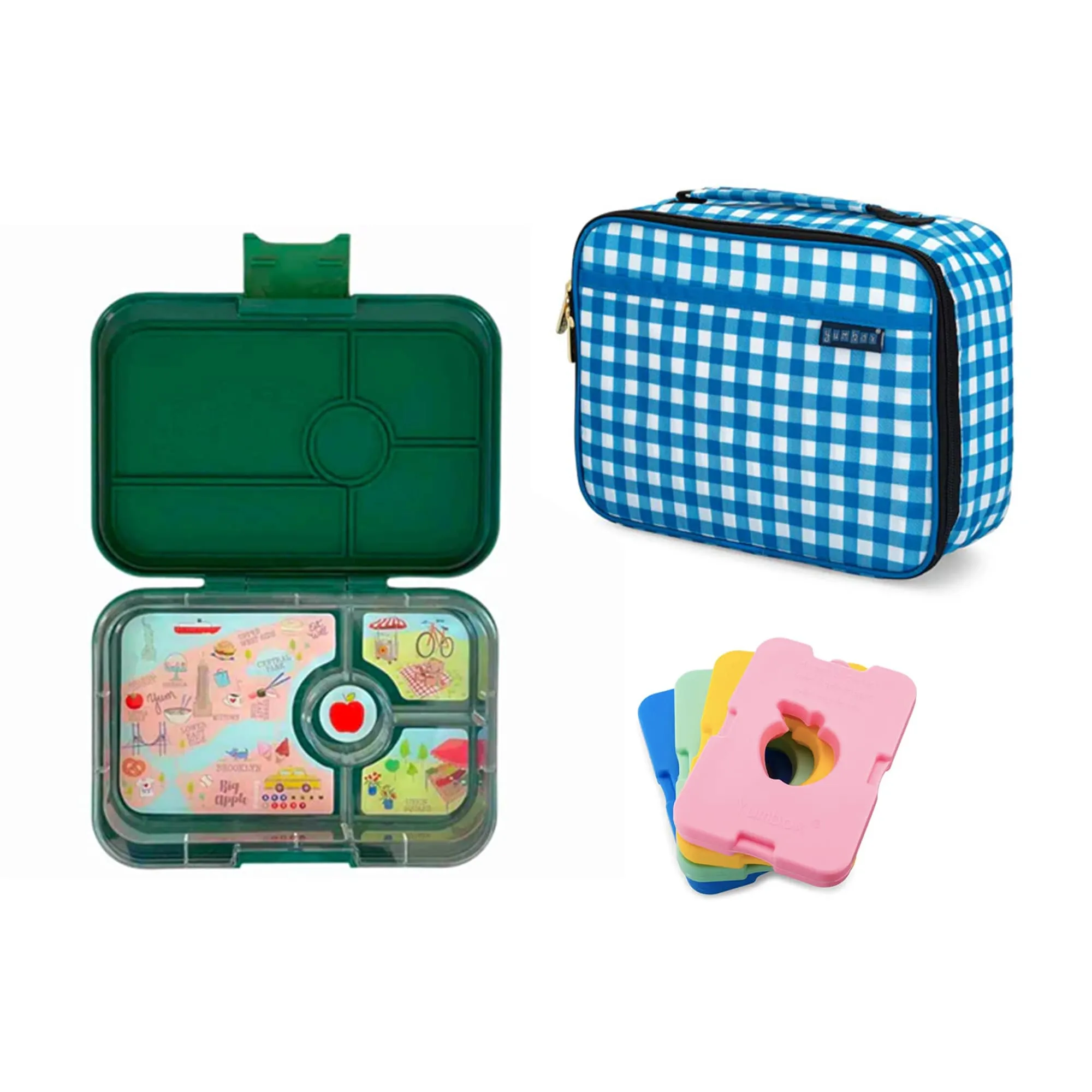 Yumbox Tapas Bundle - Bento Lunch Box, Bag, Ice Pack