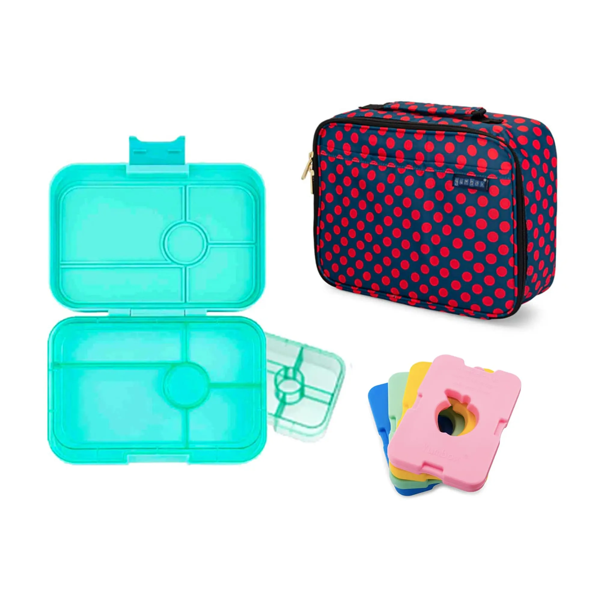 Yumbox Tapas Bundle - Bento Lunch Box, Bag, Ice Pack