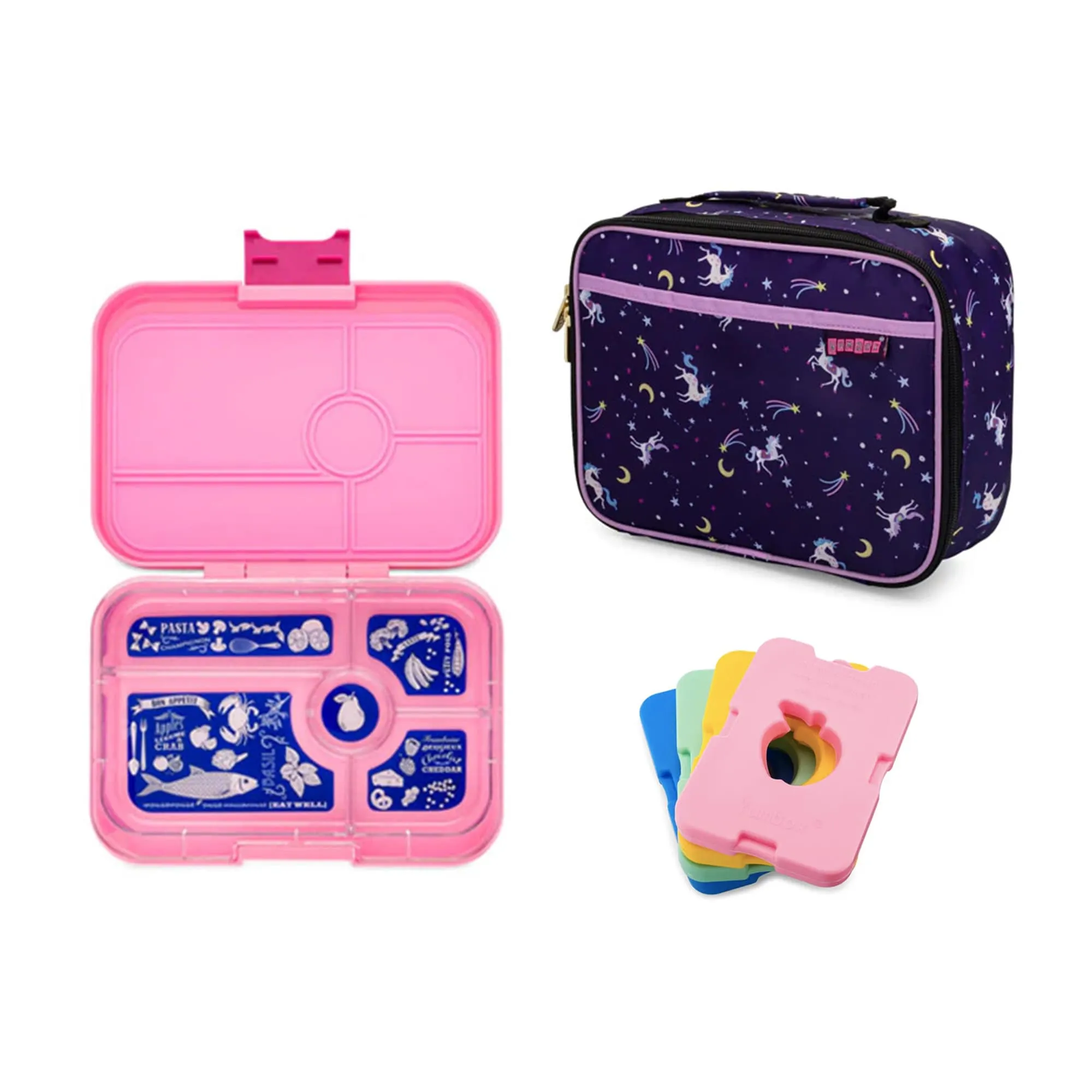 Yumbox Tapas Bundle - Bento Lunch Box, Bag, Ice Pack