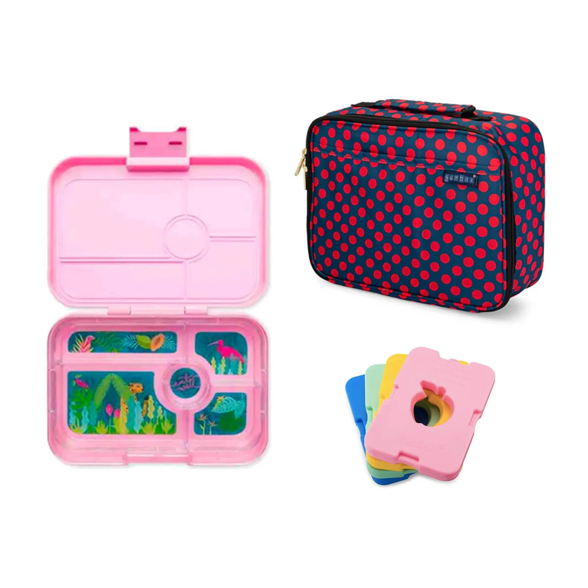 Yumbox Tapas Bundle - Bento Lunch Box, Bag, Ice Pack