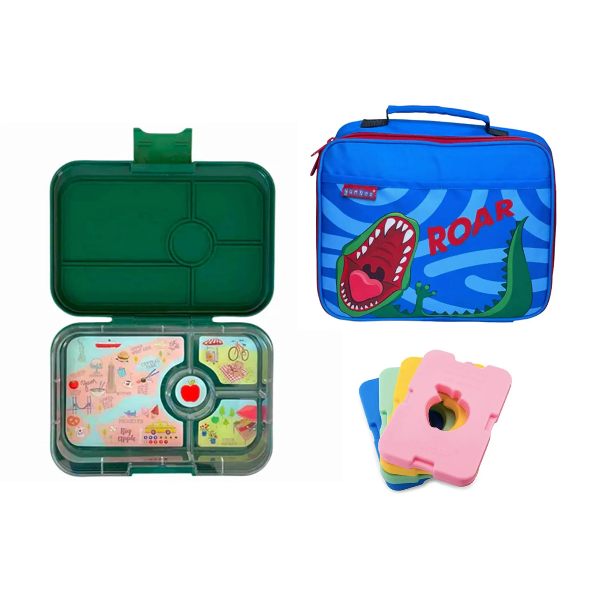 Yumbox Tapas Bundle - Bento Lunch Box, Bag, Ice Pack