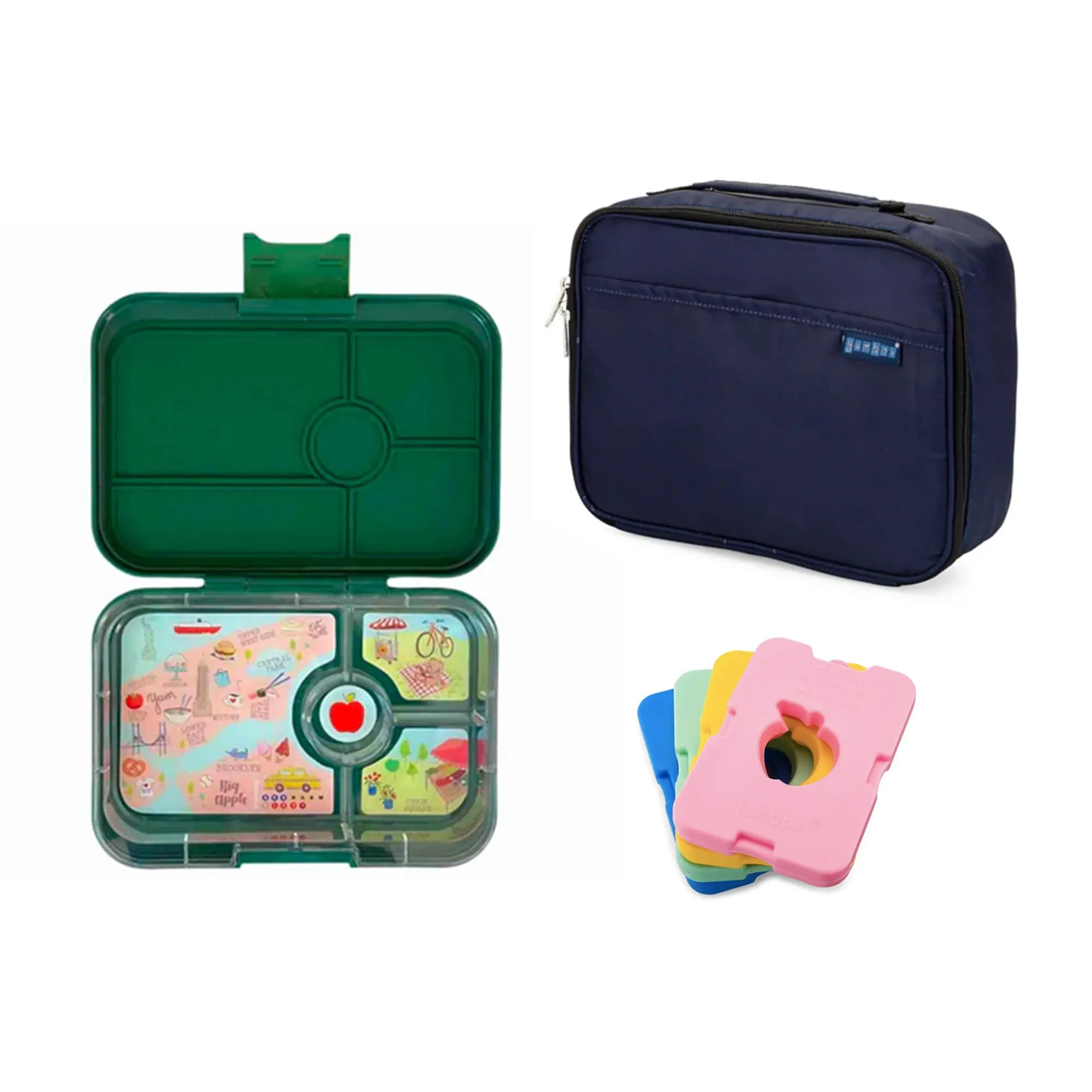 Yumbox Tapas Bundle - Bento Lunch Box, Bag, Ice Pack