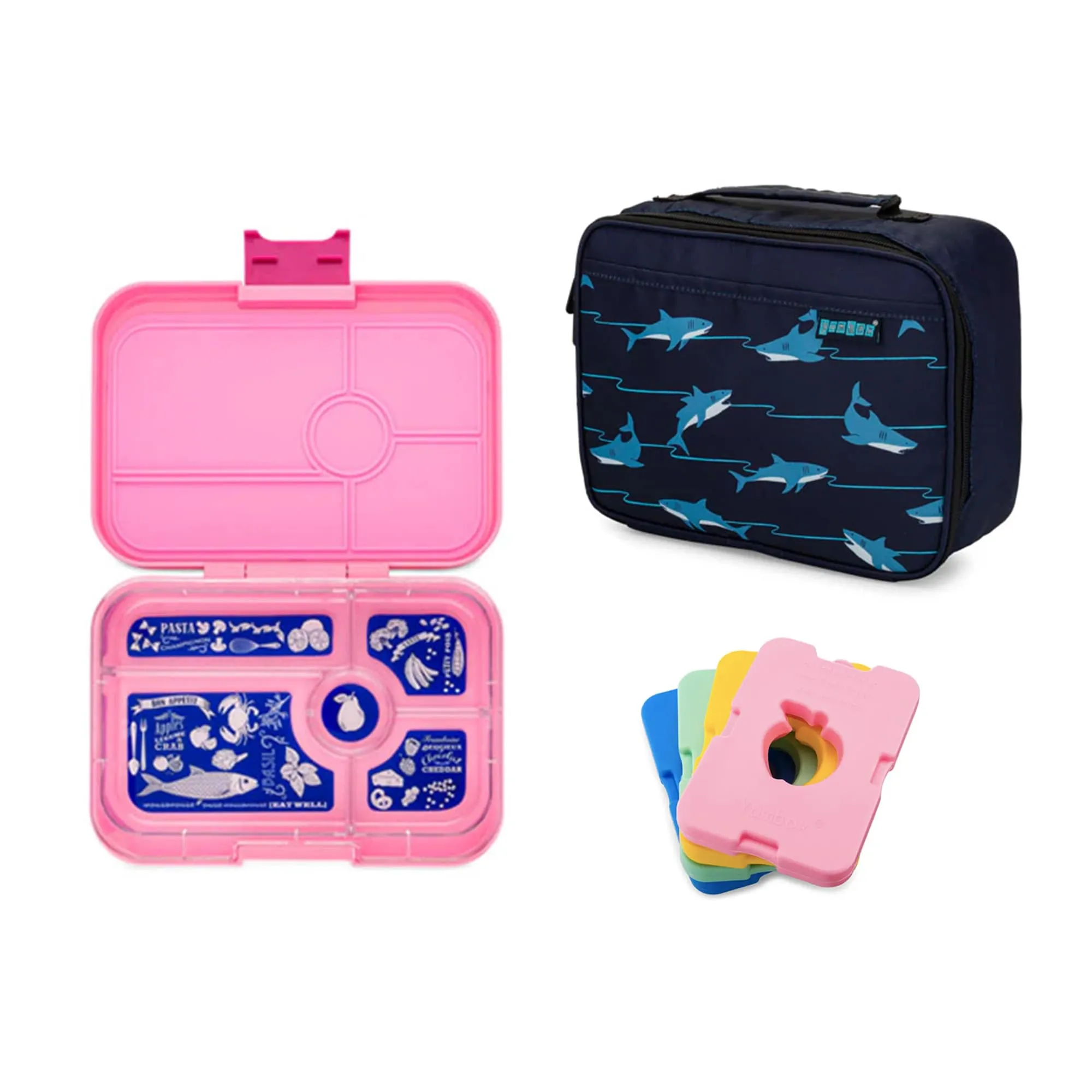 Yumbox Tapas Bundle - Bento Lunch Box, Bag, Ice Pack