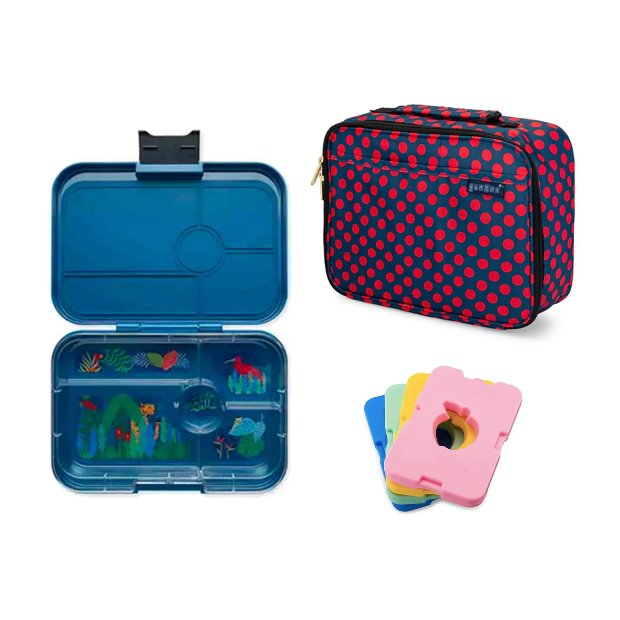 Yumbox Tapas Bundle - Bento Lunch Box, Bag, Ice Pack