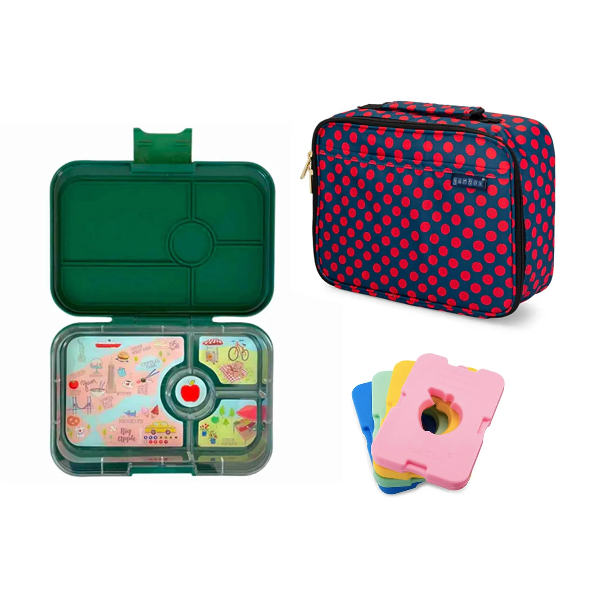 Yumbox Tapas Bundle - Bento Lunch Box, Bag, Ice Pack